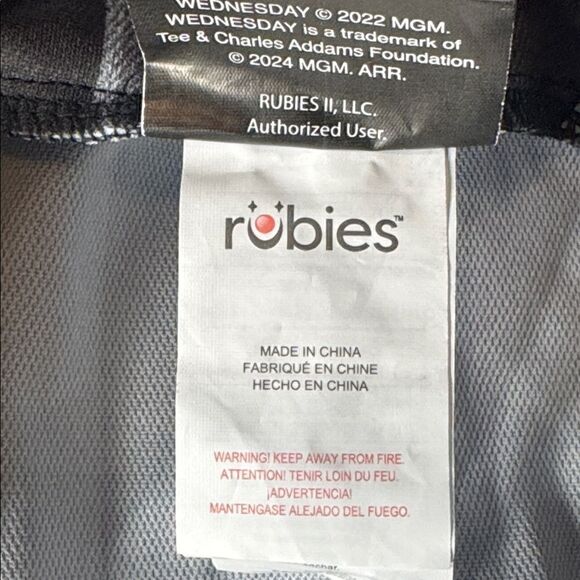 Kids Wednesday Addams Nevermore Academy School Uniform Halloween Costume S 6/6X - Picture 6 of 6